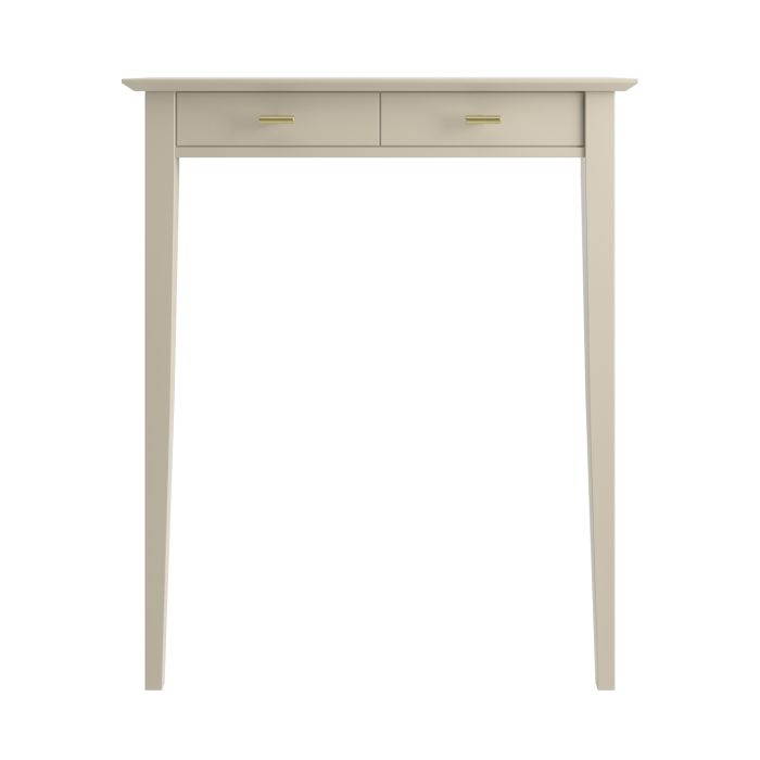 Extra Small & Narrow Taupe Radiator Cover with Brass Handles - 75cm - Noa