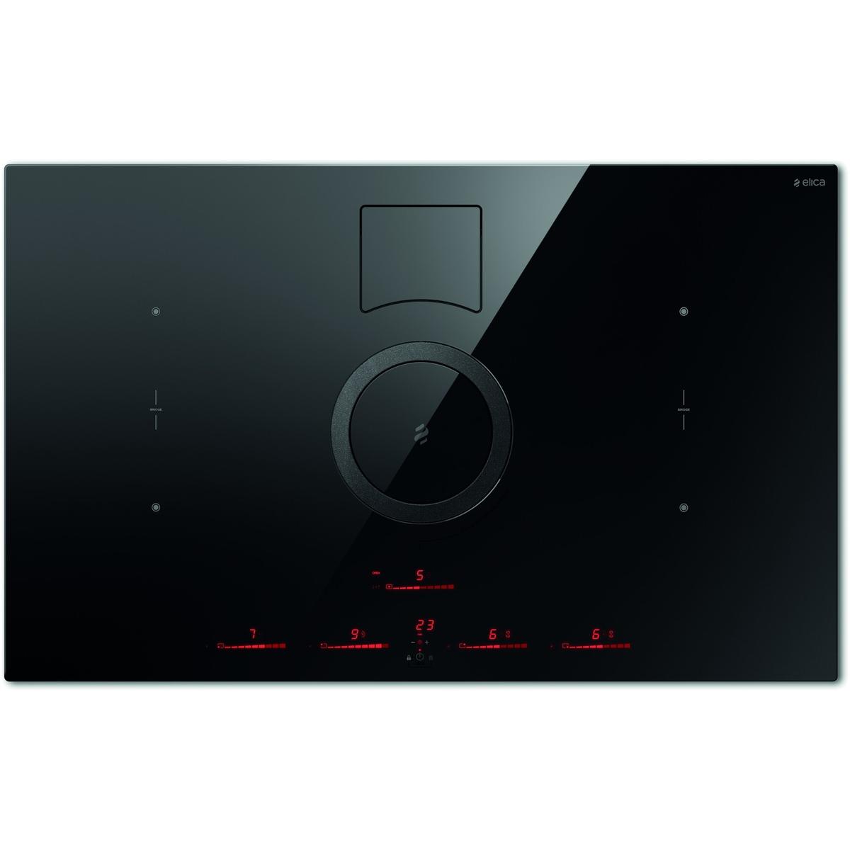 Refurbished Elica NikolaTesla Switch NT-SWITCH-BLK-RC 83cm Induction Venting Hob Recirculation Only