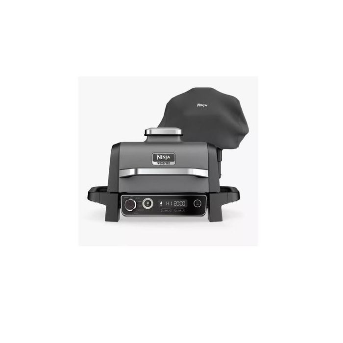 Ninja OG701UK Woodfire Electric BBQ Grill - With Cover Included