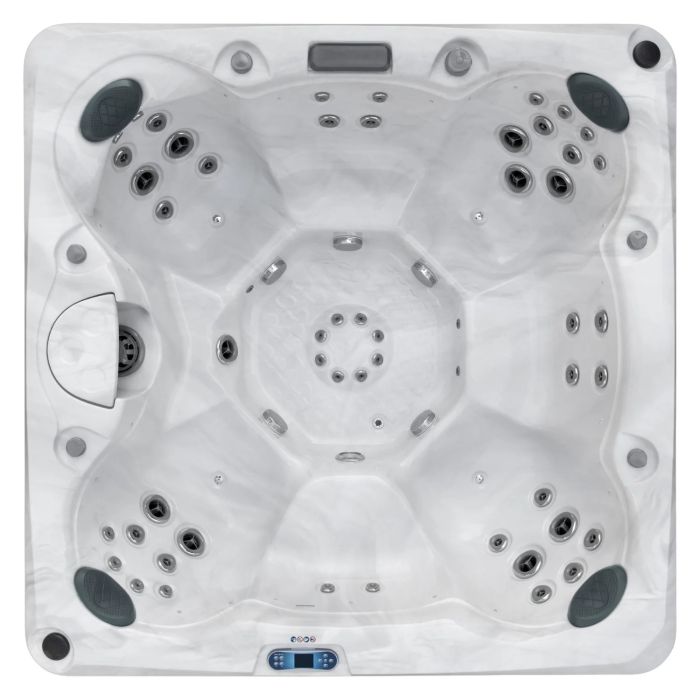 Outdoor Sanctuary Hot Tub in Silver Marble by Outdoor Living