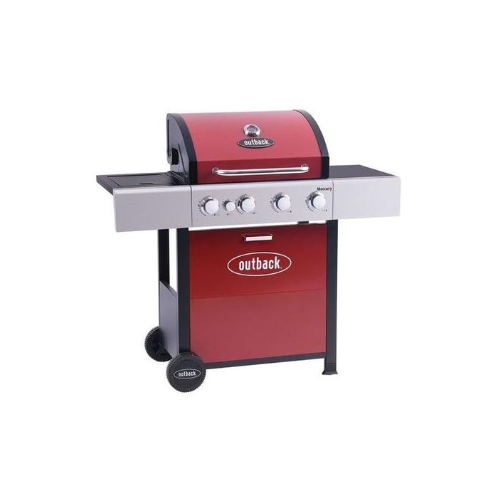 Outback OUT371149 Mercury 4 Burner Gas BBQ - Red