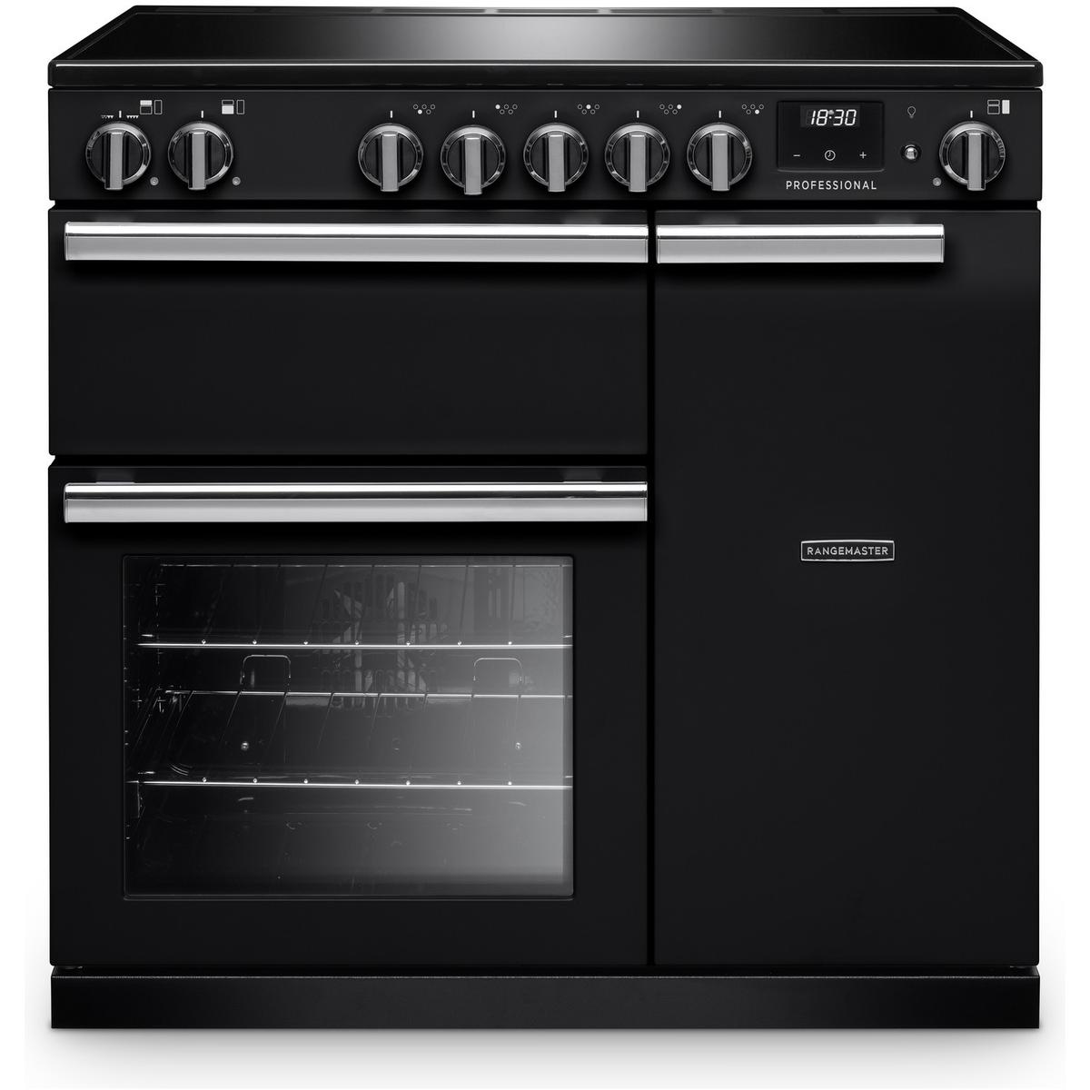 Rangemaster Professional 90cm Induction Range Cooker - Charcoal Black