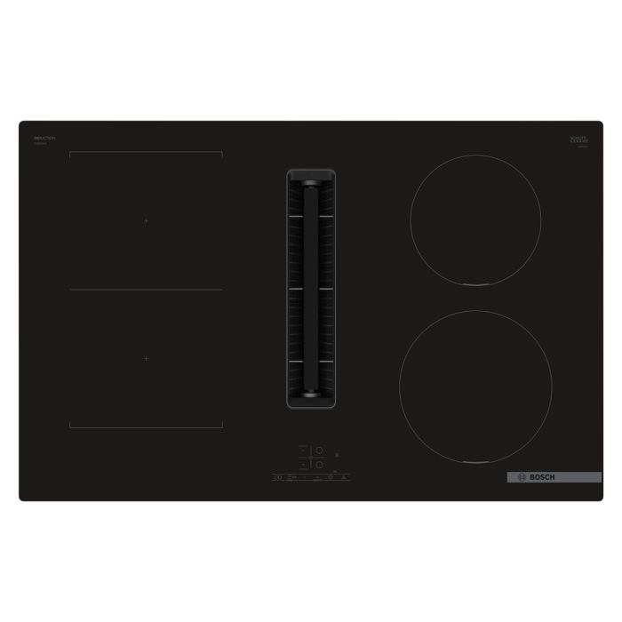 Refurbished Bosch Series 4 PVS811B16E 80cm 4 Zone Venting Induction Hob with Combi Zone Black