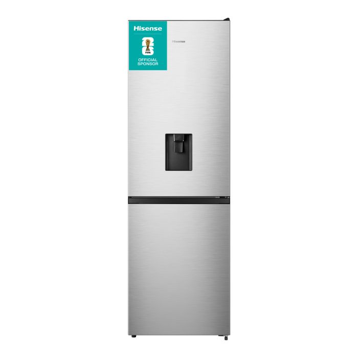 GRADE A1 - Hisense 304 Litre 60/40 Freestanding Fridge Freezer - Stainless Steel