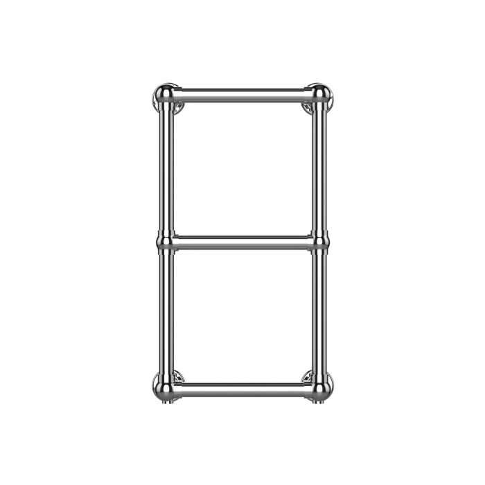 Chrome Vertical Traditional Towel Radiator 700 x 400mm - Regent