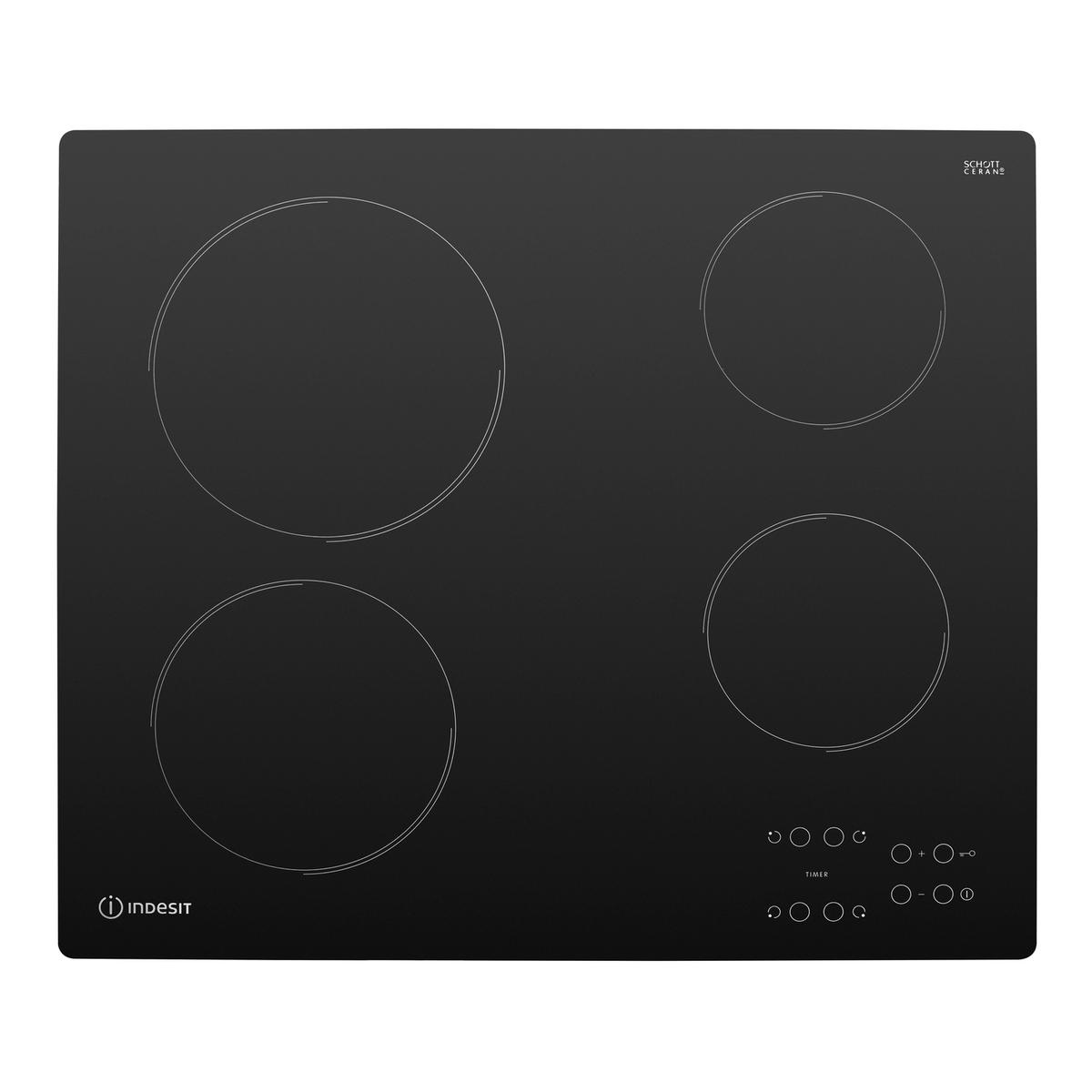 Refurbished Indesit RI161C 58cm 4 Zone Touch Control Ceramic Hob