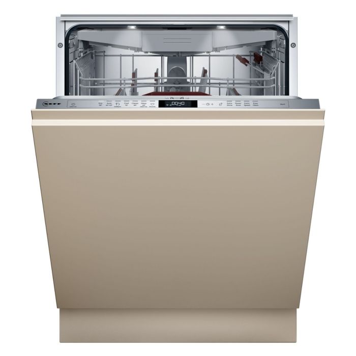 Refurbished Neff N70 14 Place Settings Integrated Dishwasher, Zeolith dry, chef 70.c, Flex baskets, Vario Hinge, Eco silence drive, smart WIFI, silver, A rated