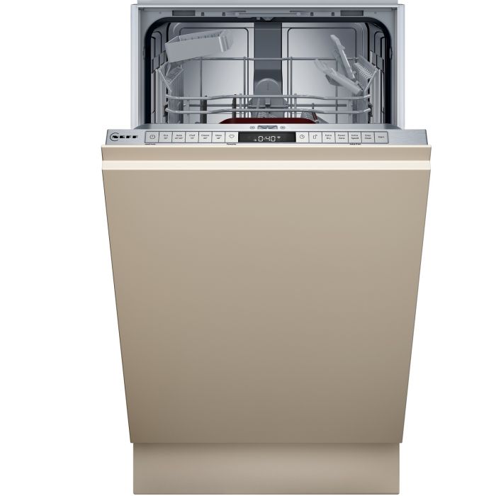 Refurbished Neff N 50 10 Place Settings Fully Integrated Dishwasher -  Vario Hinge, Flex Basket, Info Light, Home Connect, Favorite, Programme Assistant, Aquastop, silver, E rated