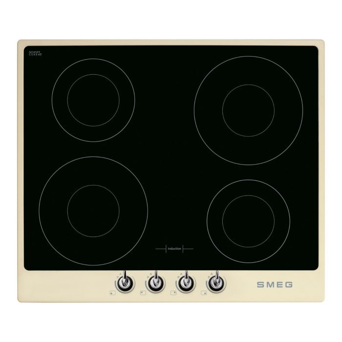 Smeg Victoria 60cm 4 Zone Induction Hob - Cream