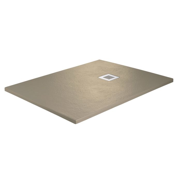 1200x800mm Rectangular Shower Tray – Slimline 27mm – Stone Resin – Anti-Slip – Sand – Sileti