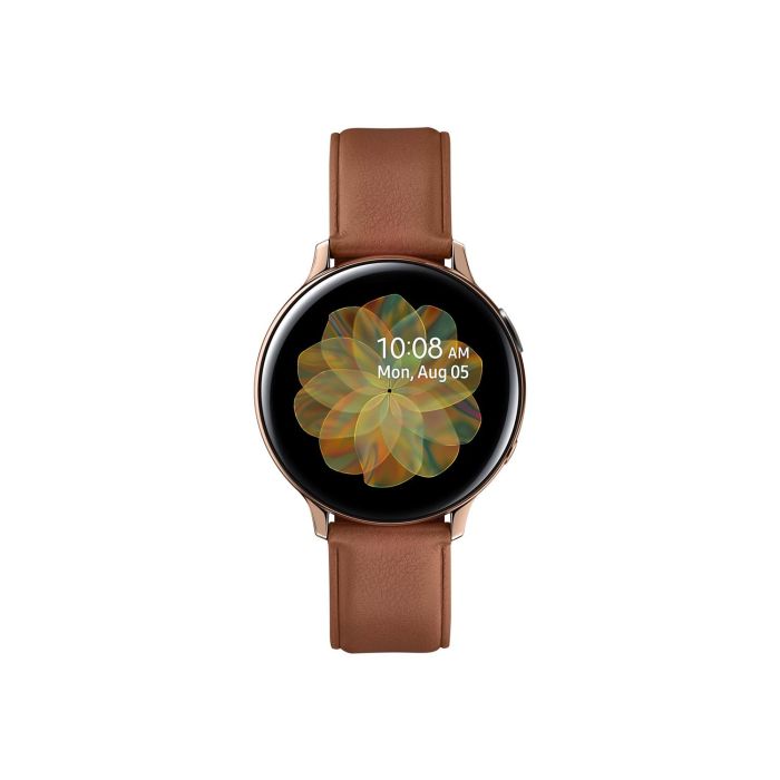 Refurbished Samsung Galaxy Watch Active2 4G 44mm  Gold w/ Brown Leather Band