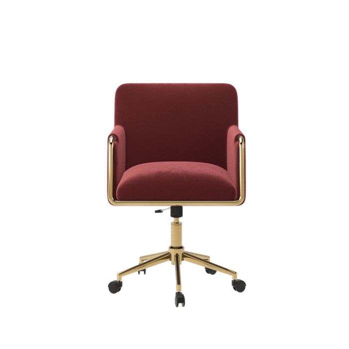 Mulberry Velvet Office Swivel Tub Chair - Sonny