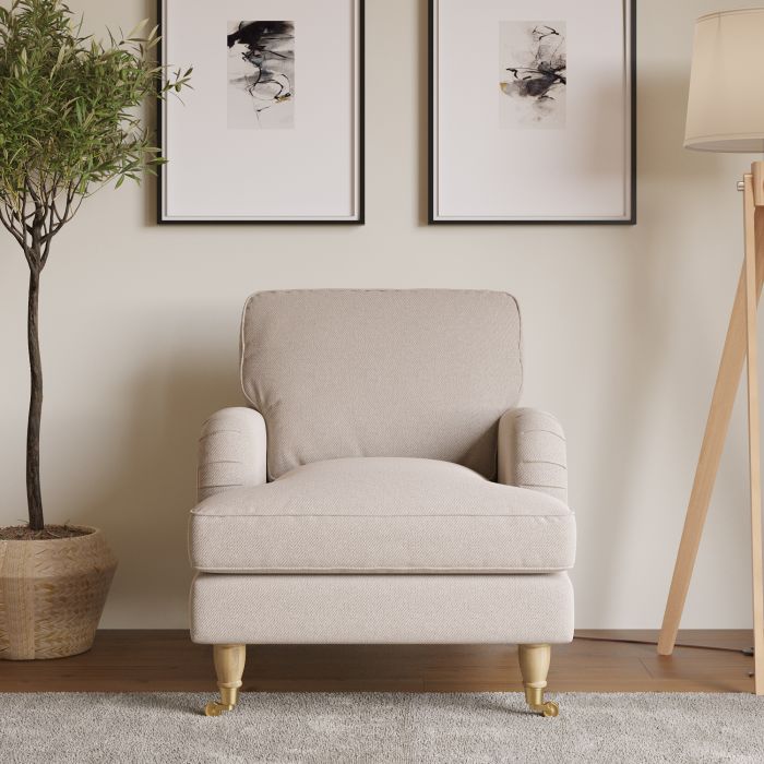 ALMOST PERFECT - Payton Beige Woven Armchair