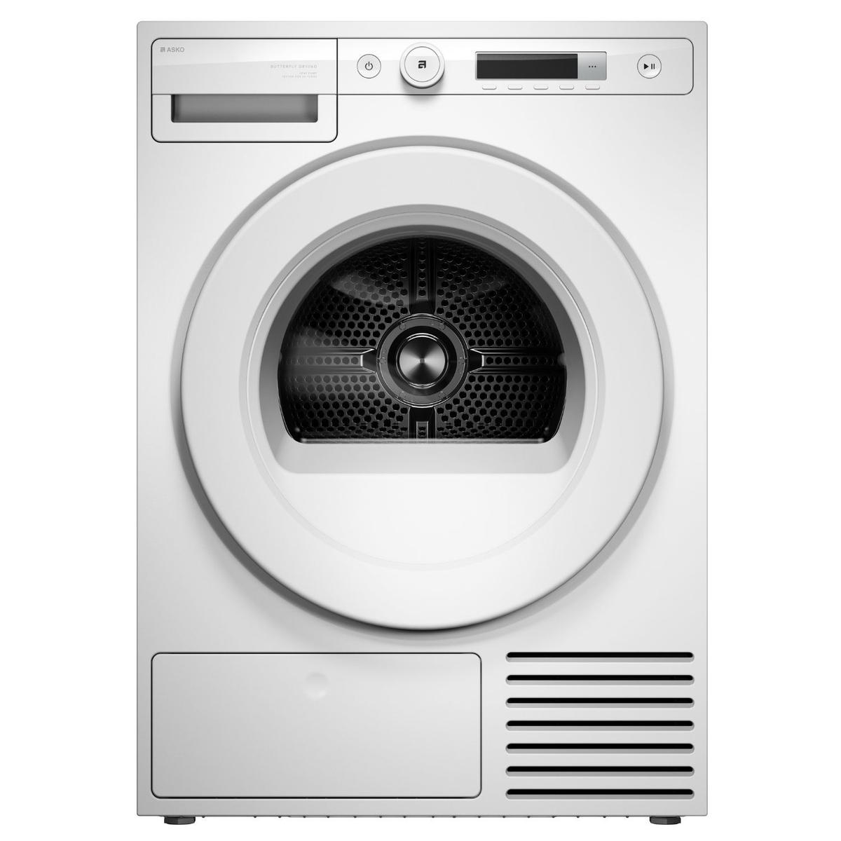 ASKO Butterfly Drying 8kg Heat Pump Tumble Dryer - White