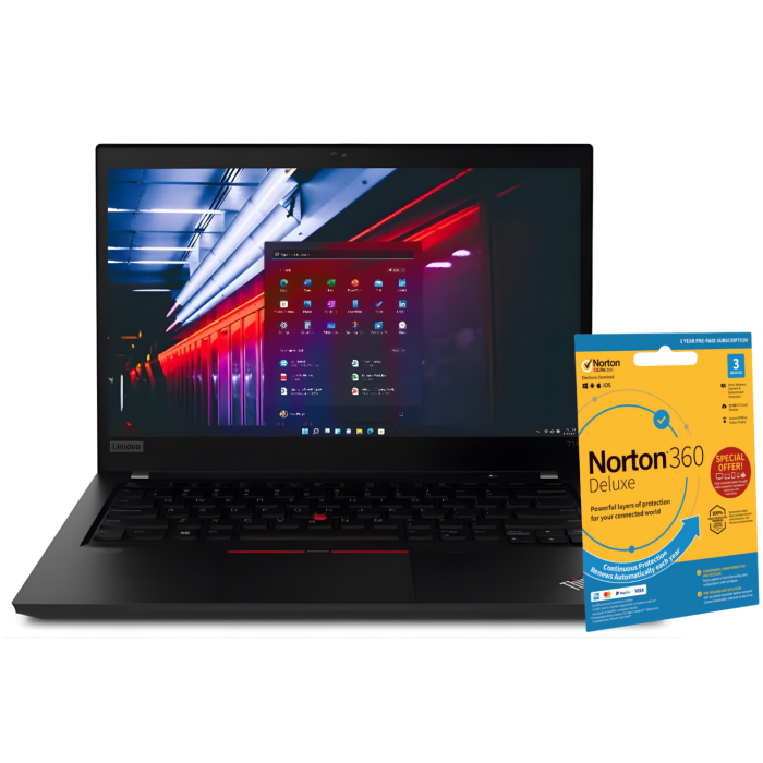 Refurbished Lenovo ThinkPad T14 Gen 1 Core i7 10th gen 16GB RAM 256GB SSD 14 Inch Windows 11 Pro Laptop