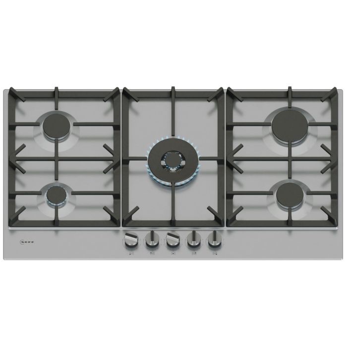 GRADE A1 - Neff N70 90cm 5 Burner Gas Hob - Stainless Steel