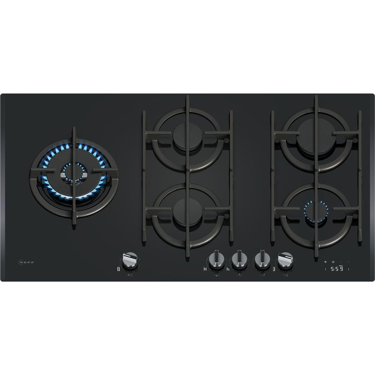 Refurbished Neff N90 90cm 5 Burner Gas Hob - Black