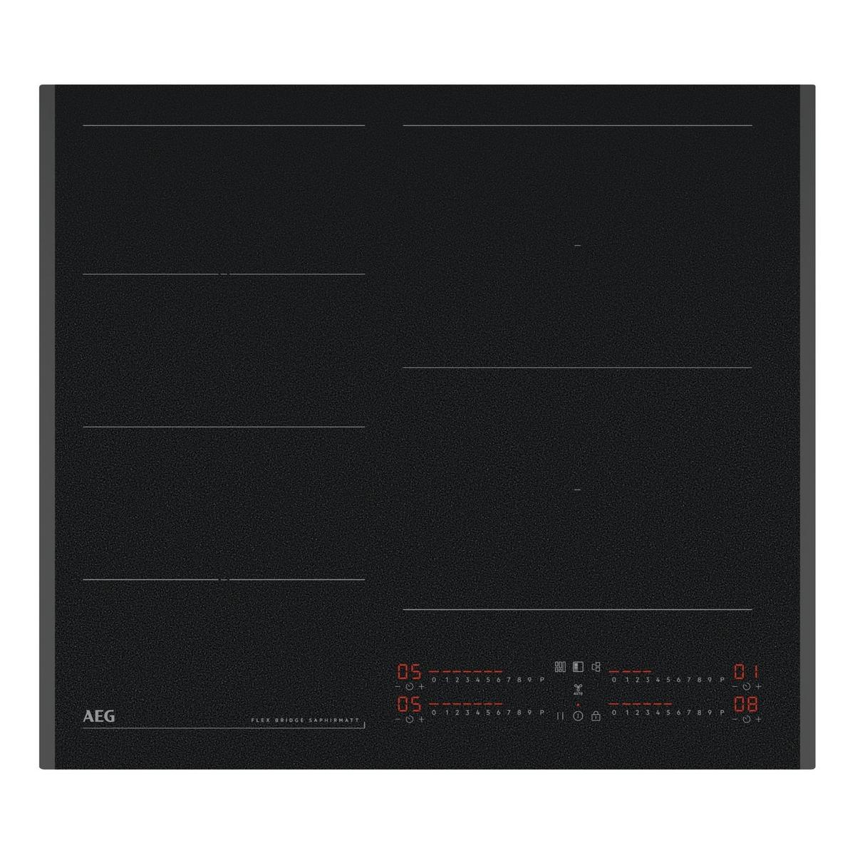 Refurbished AEG 6000 Series 60cm 4 Zone Induction Hob with FlexiBridge Zone