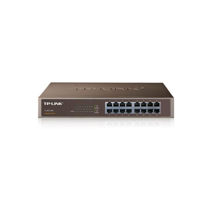 TP-Link TL-SG1016D 16-Port Gigabit Ethernet Non-PoE Rack-mountable Unmanaged Switch