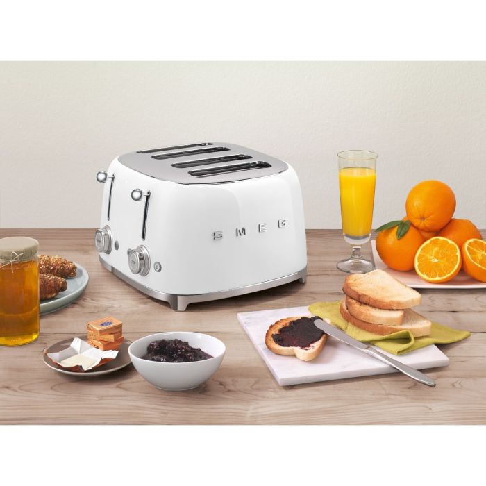 SMEG 50’s Retro Style 4-Slice Toaster - White