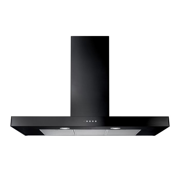 Rangemaster 110cm Slimline Chimney Cooker Hood - Black