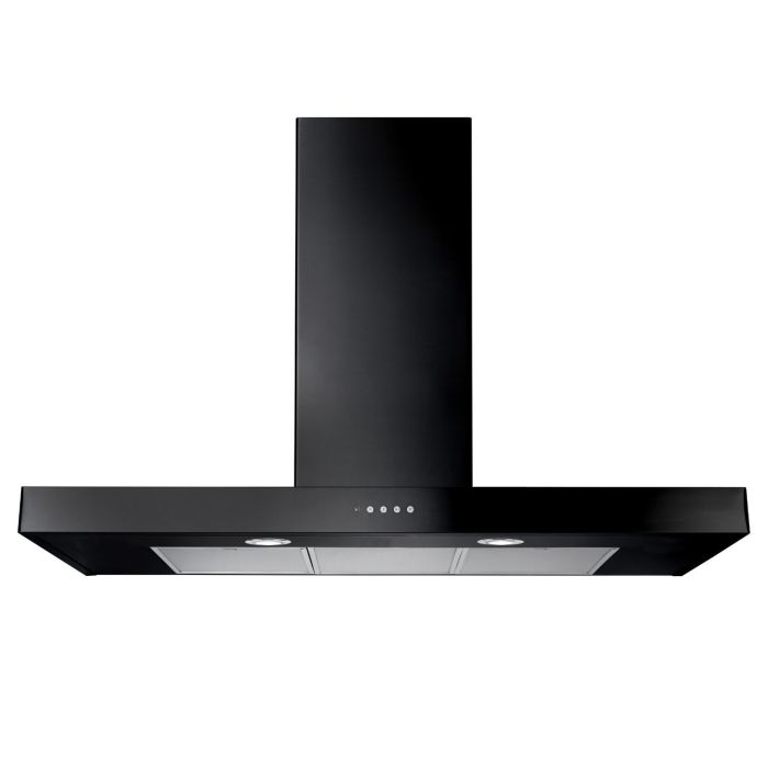 Rangemaster 90cm Slimline Chimney Cooker Hood - Black
