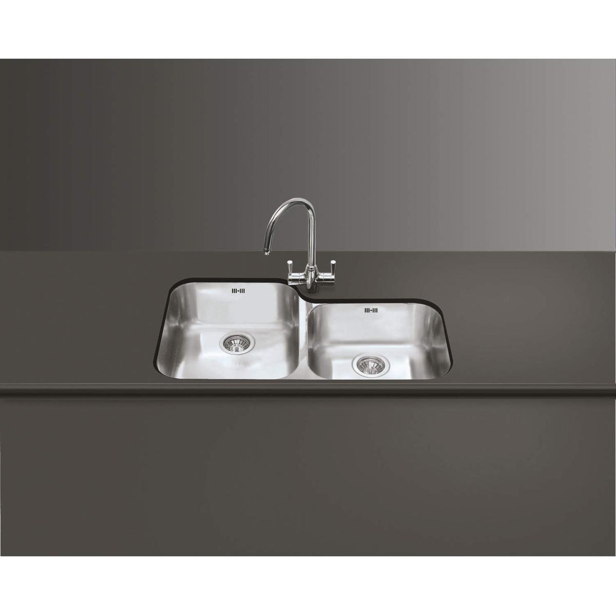 Smeg UM4534 Double Bowl Undermounted Sink