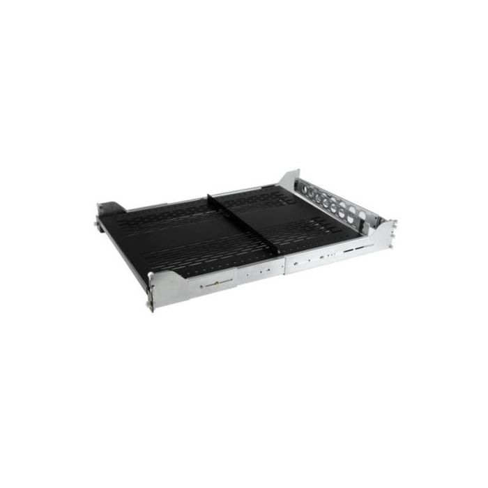 StarTech.com 2U Vented Sliding Rack Shelf w/ Cable Management Arm & Adjustable Mounting Depth - 125l