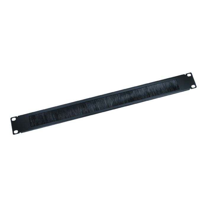 OEM 19 Inch 1U Rack Mount Black Brush Plate