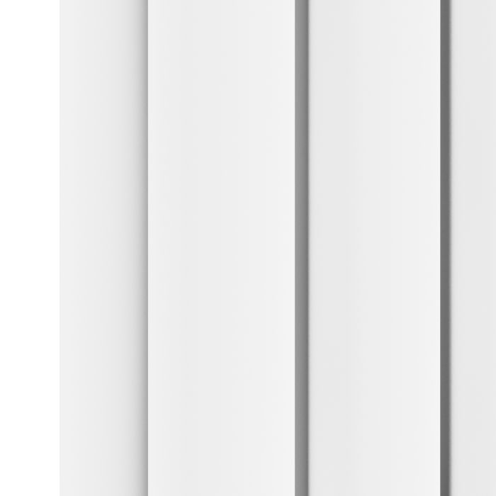GRADE A2 - Sorrento White Vertical Oval Designer Radiator 1600x590mm Double Panel 5585 BTU