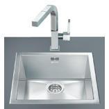 Smeg VQ40-2 Quadra Single Bowl Ultra Low Profile Sink