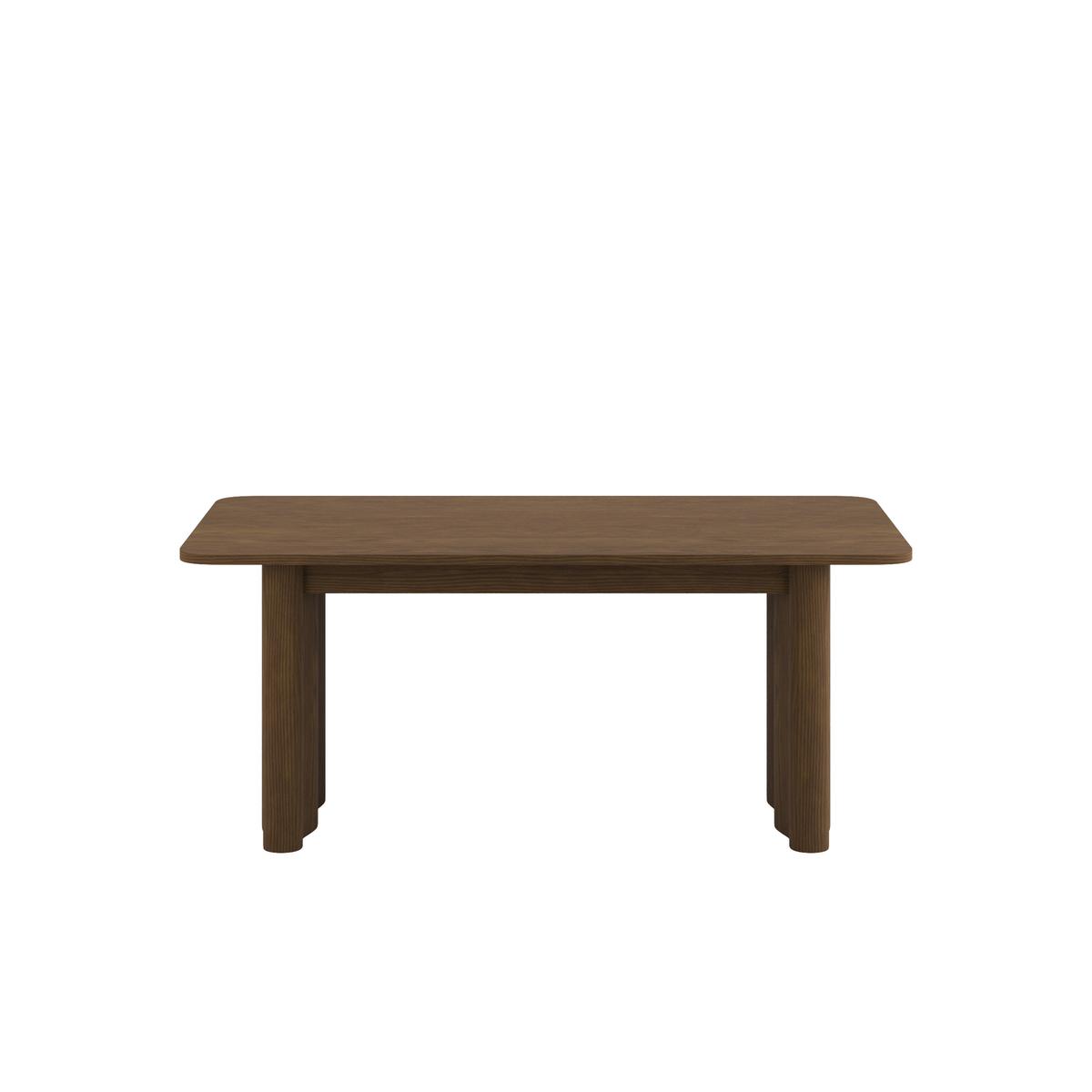 Large Walnut Extendable Dining Table - Seats 6 - 8 - Wave
