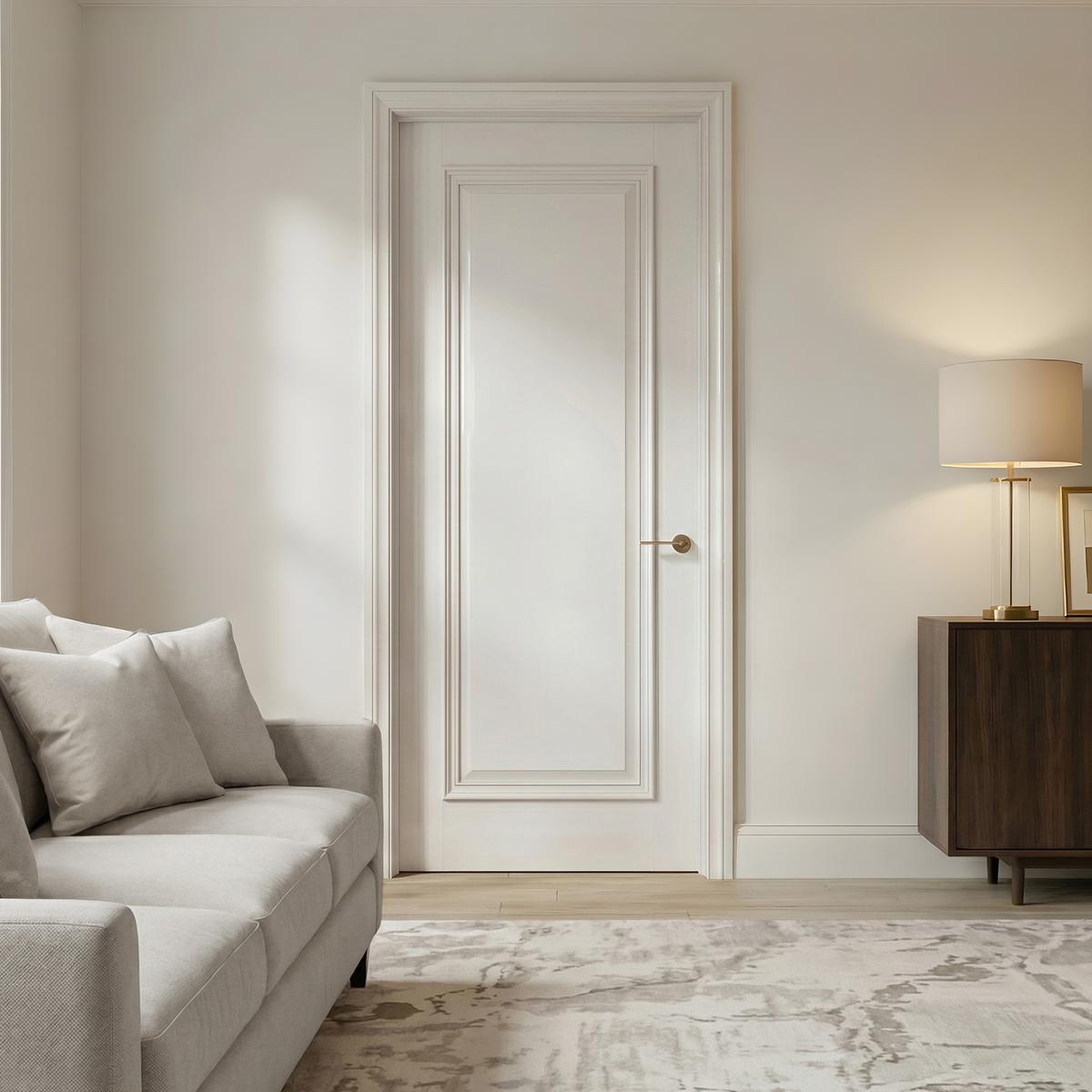 Internal White Primed Door with Raised Mouldings - 1981 x 762 x 35mm - Wellington - XL Joinery