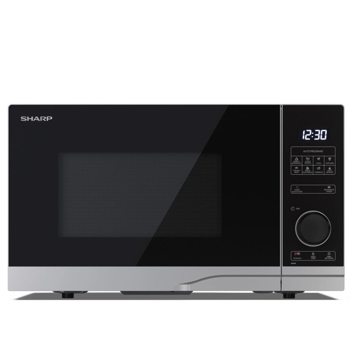 Sharp 25L 900W Solo Microwave - Silver