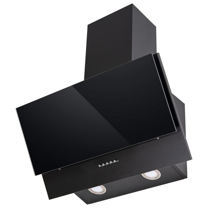 electriQ 60cm Angled Chimney Cooker Hood - Black