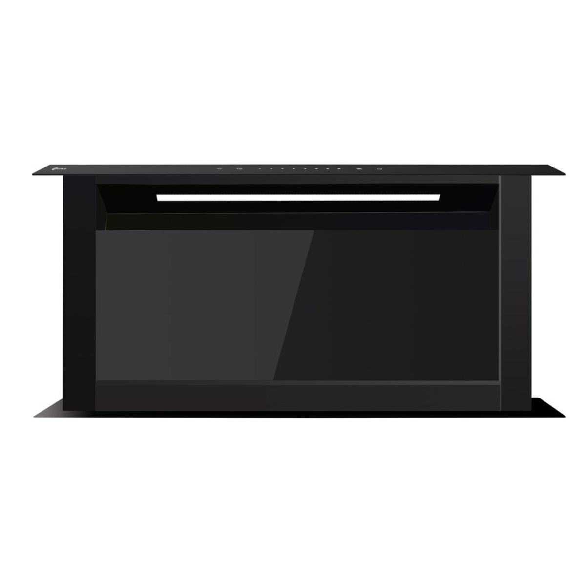 GRADE A1 - electriQ 60cm Downdraft Cooker Hood - Black
