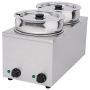 Hamoki BMP-4x2 Round Pot Wet Bain Marie 2 x 3.5ltr Pots. 13 Amp Plug In image 1