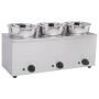 Hamoki BMP-4x3 Round Pot Wet Bain Marie 3 x 3.5ltr Pots. 13 Amp Plug In image 1