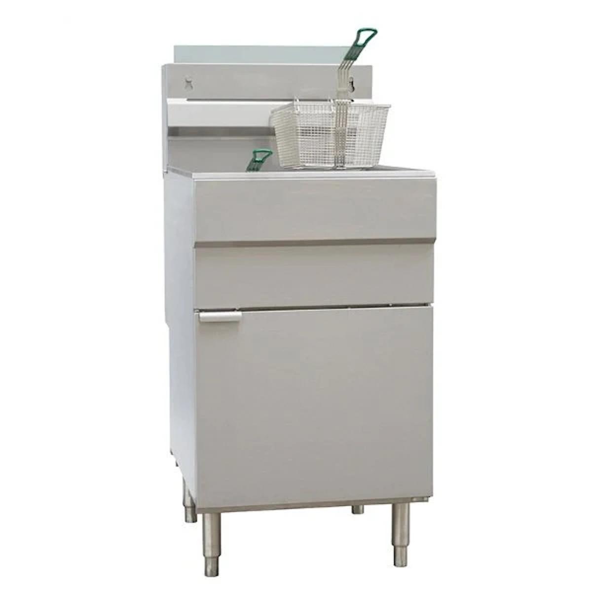 Hamoki GF150-LPG 5 Burner Gas Fryer Single Tank Twin Basket 37 Ltr 150000 BTU image 1