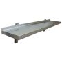 Hamoki STSW-123 Stainless Steel Wall Shelf 1200mm Wide 300mm Deep image 1