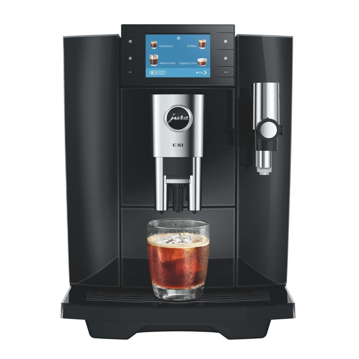 Jura E10 Bean-to-Cup Coffee Machine - Diamond Black image 1