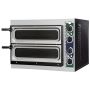 Hostek Nevo 2/40 VETRO 4T Italian Manufactured Twin Deck Electric Pizza Oven Up to 2 x 14" Pizzas - Glass Viewing Window and Interior Lights 2.4kW? Up to 320C. 13 Amp image 1