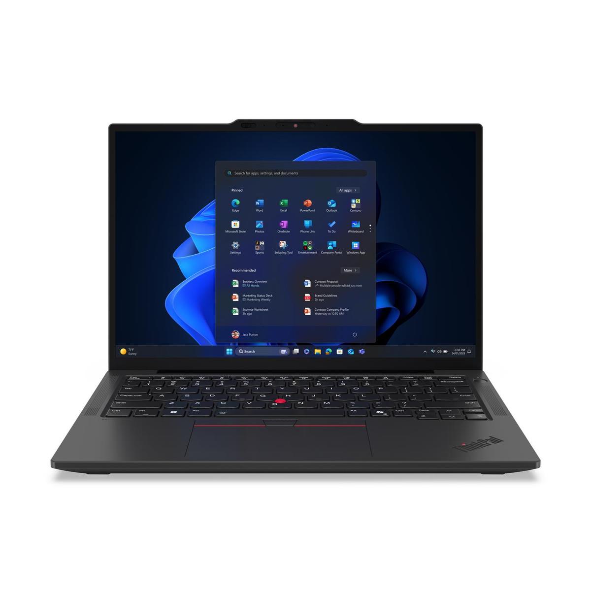 Lenovo ThinkPad X13 G6 Intel&reg; Core&#153; Ultra 7 255U E-cores up to 4.20GHz 12MB 13.3" WUXGA Non-Touch W11P64 US/UK_ENG 16.0GB 1x512GB SSD M.2 2280 PCIe Gen4 TLC Opal Intel&reg; Graphics image 1