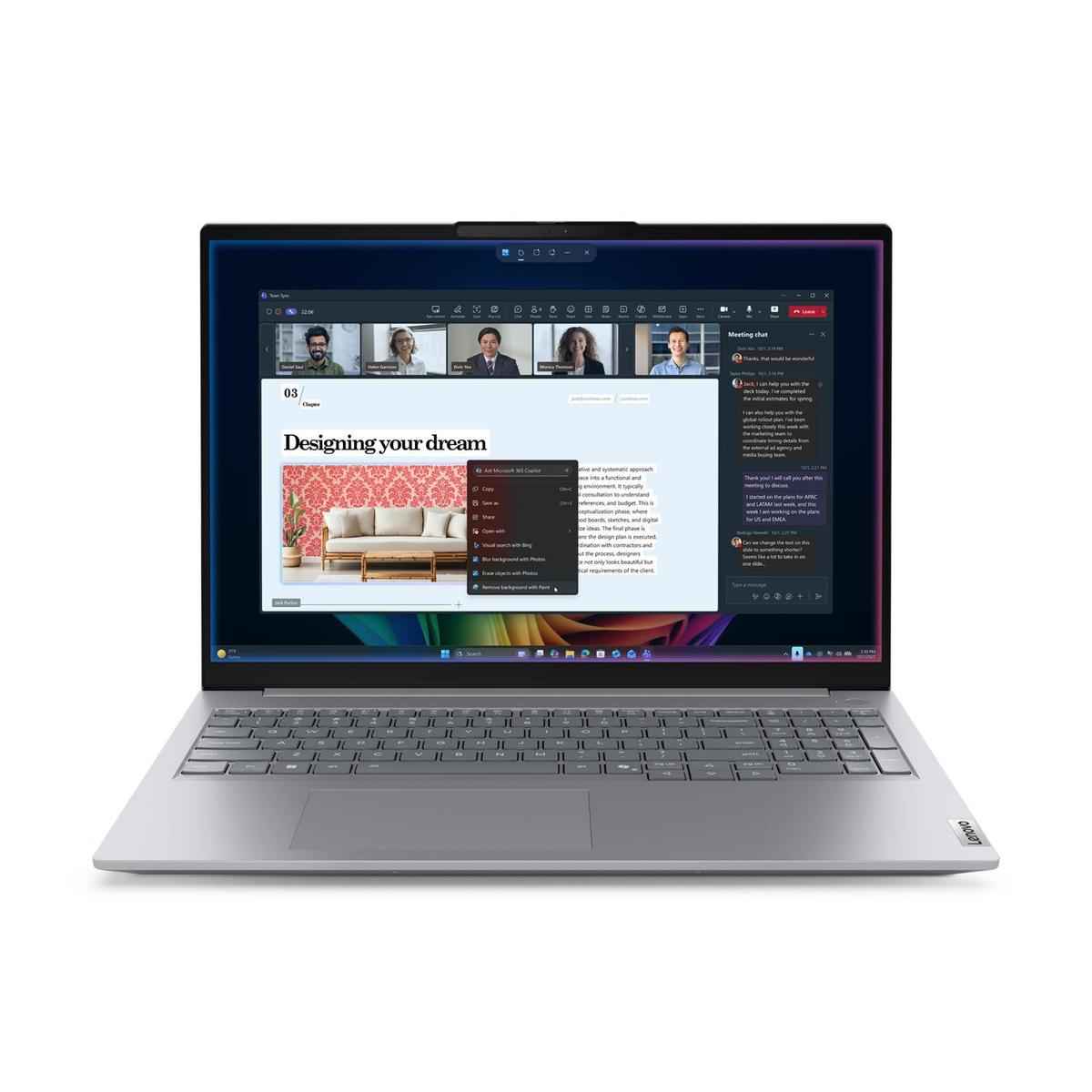 Intel Core Ultra 7 355, 8C (4P + 4LPE)/8T, Max Turbo up to 4.7GHz, 12MB Intel Smart Cache, 1x 16GB SODIMM DDR5-5600, 512GB SSD M.2 2242 PCIe 4.0x4 NVMe, 16&quot; WUXGA (1920x1200) IPS 400nits  45% NTS image 1