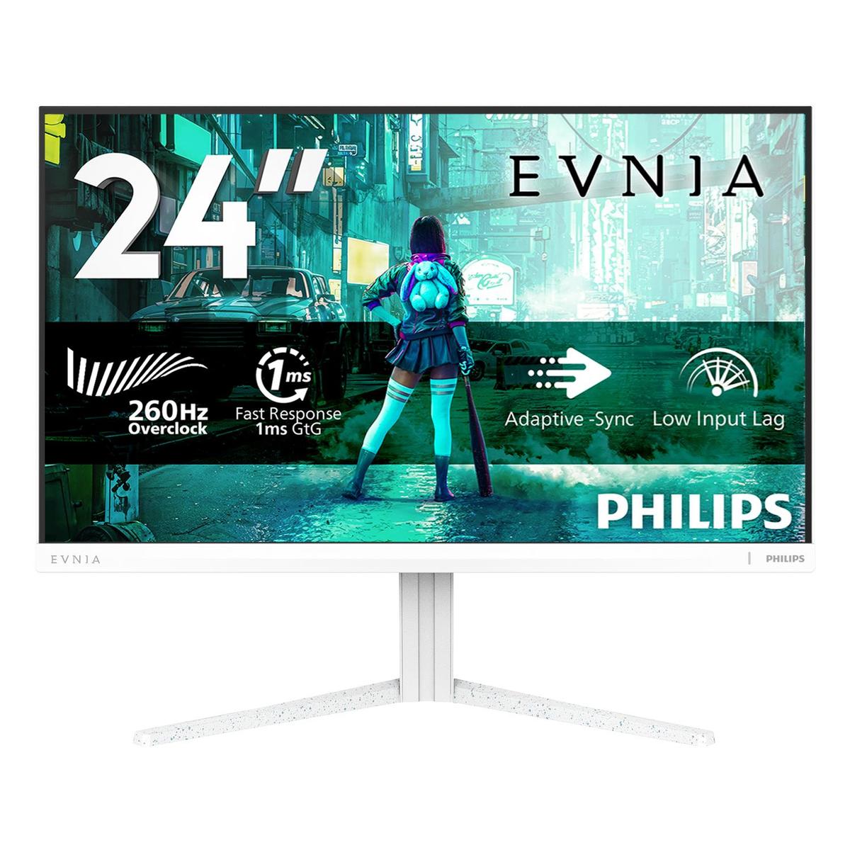 Philips Evnia 3000 24" Fast IPS Full HD 260Hz 0.3ms Gaming Monitor image 1