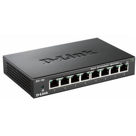 8-port 10/100 Metal Housing Desktop Switch image 1