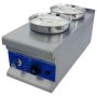 Hamoki BM-2x4 Bain Marie With 2 Round Pots 2 x 4ltr And Drain Tap. 13 Amp Plug In image 1