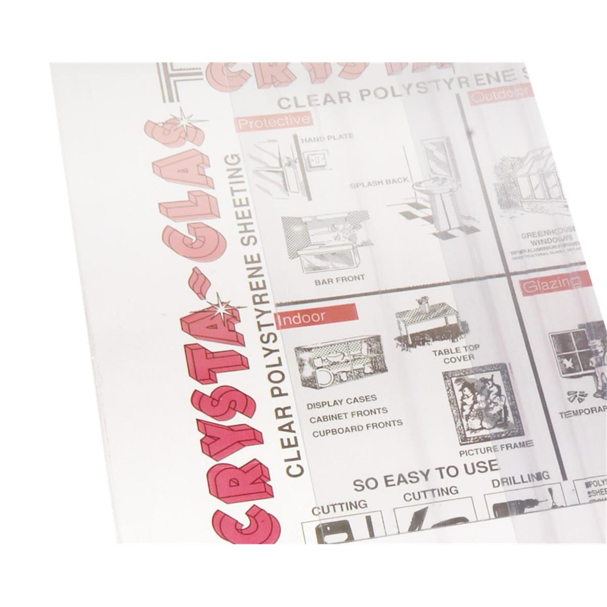 Lightweight Crysta-Glass Plastic Sheeting 2mm - 1220 x 1220 x 4mm (4' x 4') image 1