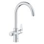 Grohe Grohe Blue Pure BauCurve Single Lever Kitchen Water Filter Tap - Chrome image 1