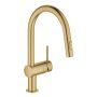 Grohe Minta Single Lever Kitchen Mixer Tap - Gold image 1